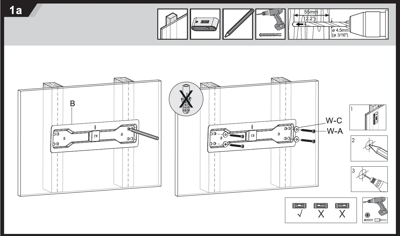 nedis TVWM5130BK Tiltable TV Wall Mount 02