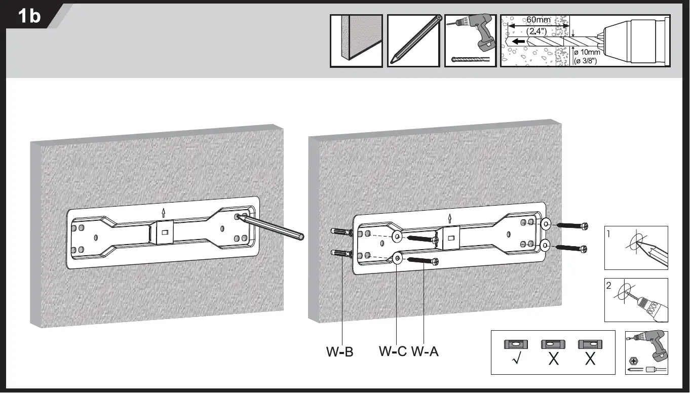 nedis TVWM5130BK Tiltable TV Wall Mount 03