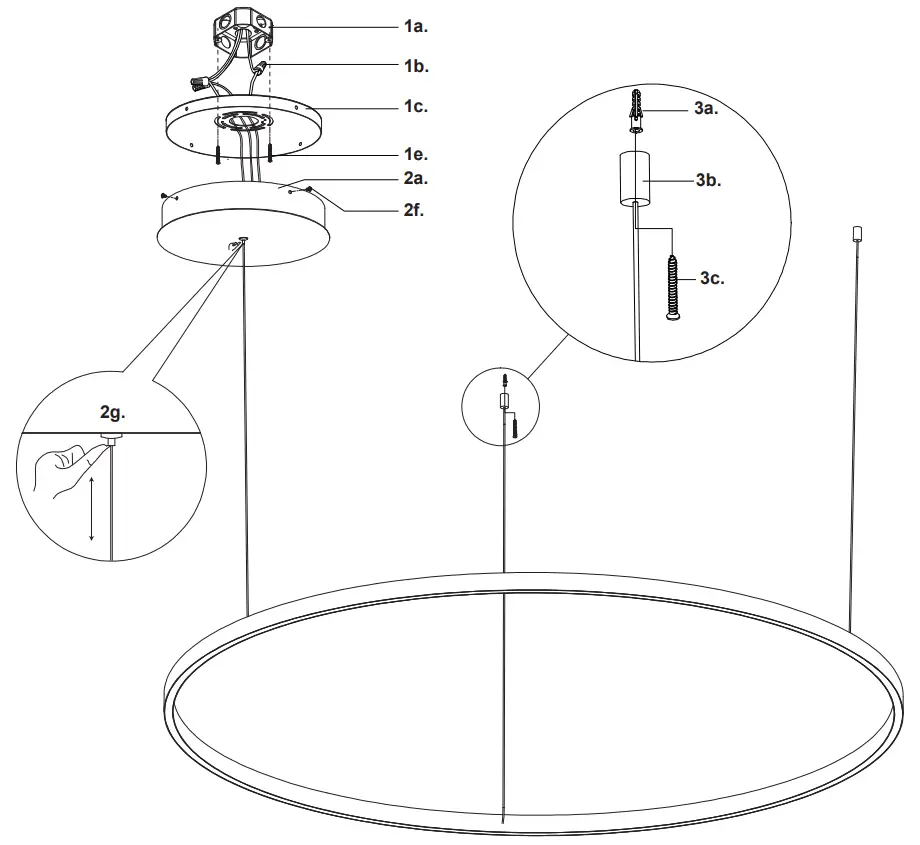 KUZCO PD986160 Cerchio LED Pandant Overview