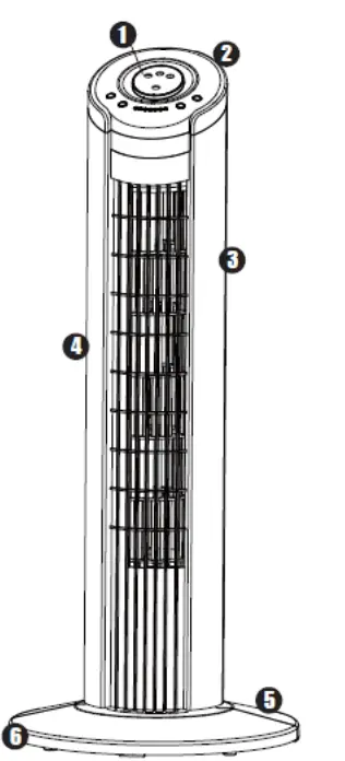 celsius-CELTF300-80cm-Tower-Fan -Remote-Control-product-1