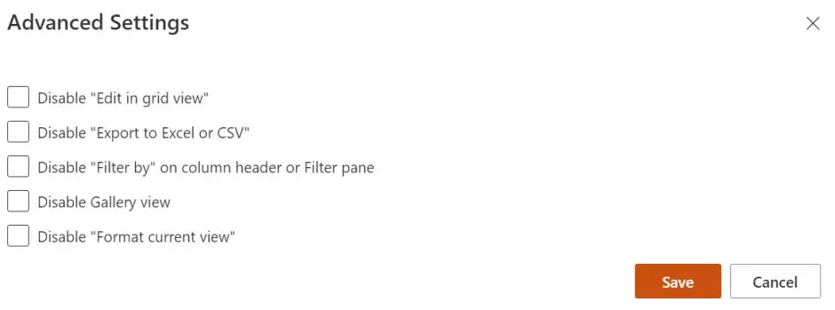 BOOST SOLUTIONS Column Permission App User Guide - Advanced Settings