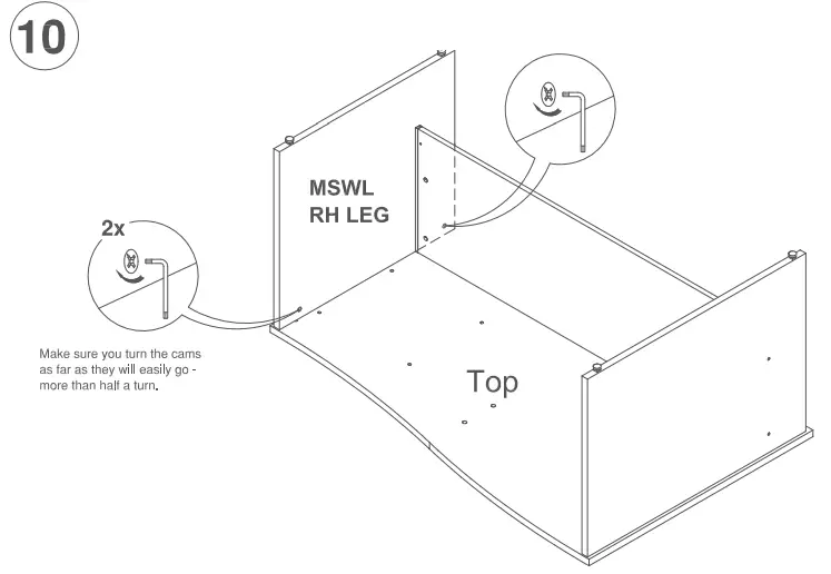 dams MSWL LH Wave Desk - 20