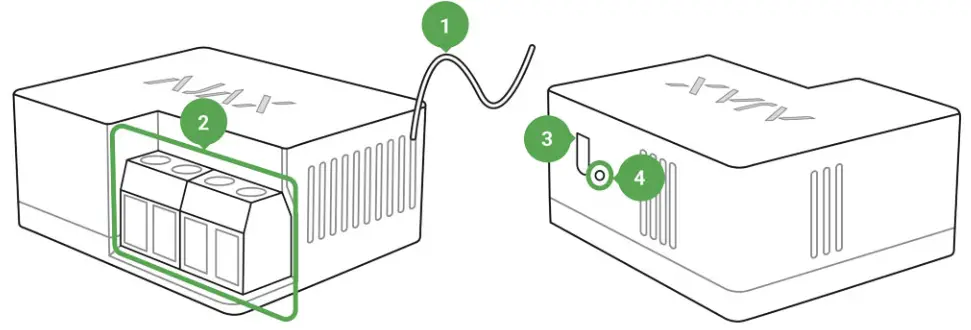 AJAX Wall Switch Wireless Power Relay with Energy Monitor - Antenna