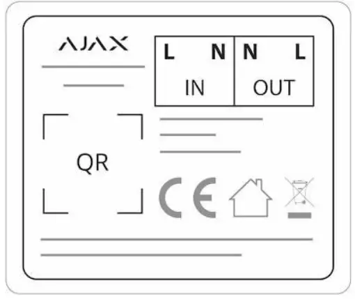 AJAX Wall Switch Wireless Power Relay with Energy Monitor - countdown