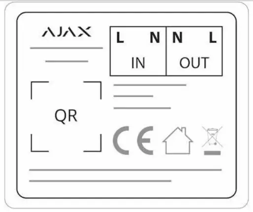 AJAX Wall Switch Wireless Power Relay with Energy Monitor - power