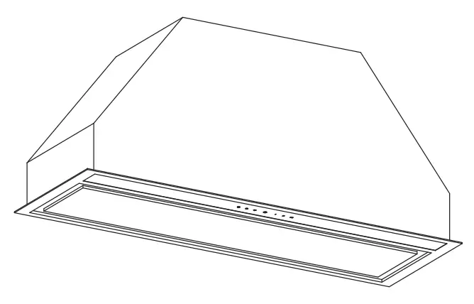FISHER PAYKEL HP90IHCB3 Built In Integrated Cooker Hood - Fig 1