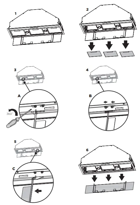 FISHER PAYKEL HP90IHCB3 Built In Integrated Cooker Hood - Fig 10
