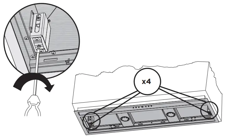 FISHER PAYKEL HP90IHCB3 Built In Integrated Cooker Hood - Fig 12