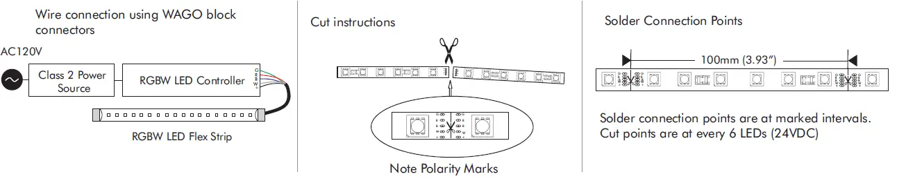 LED WORLD FA60M51-10M-24V-RGBW Long Run RGBW LED Flex Strip fig 1