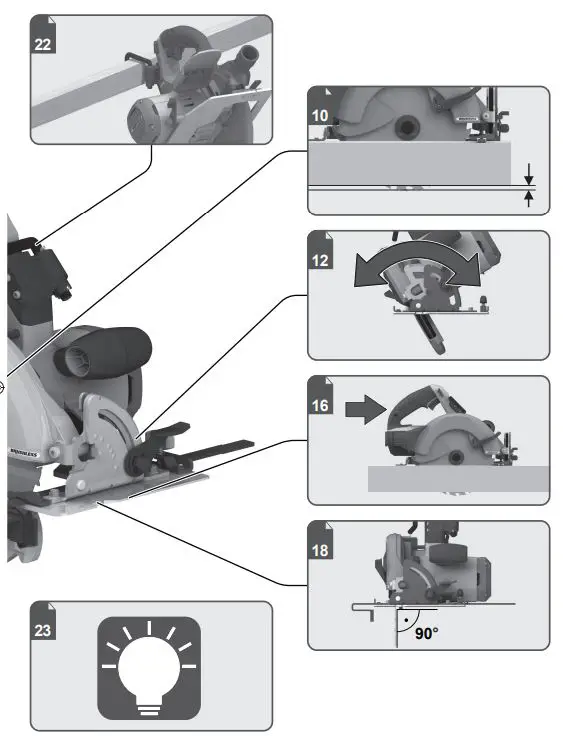 AEG BKS18BL2 190mm Circular Saw fig (2)
