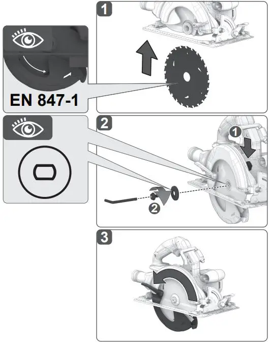 AEG BKS18BL2 190mm Circular Saw fig (6)