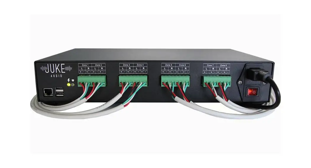 Juke Audio 344juke6 6 Zone Multi-room Audio Amplifier Instruction Manual