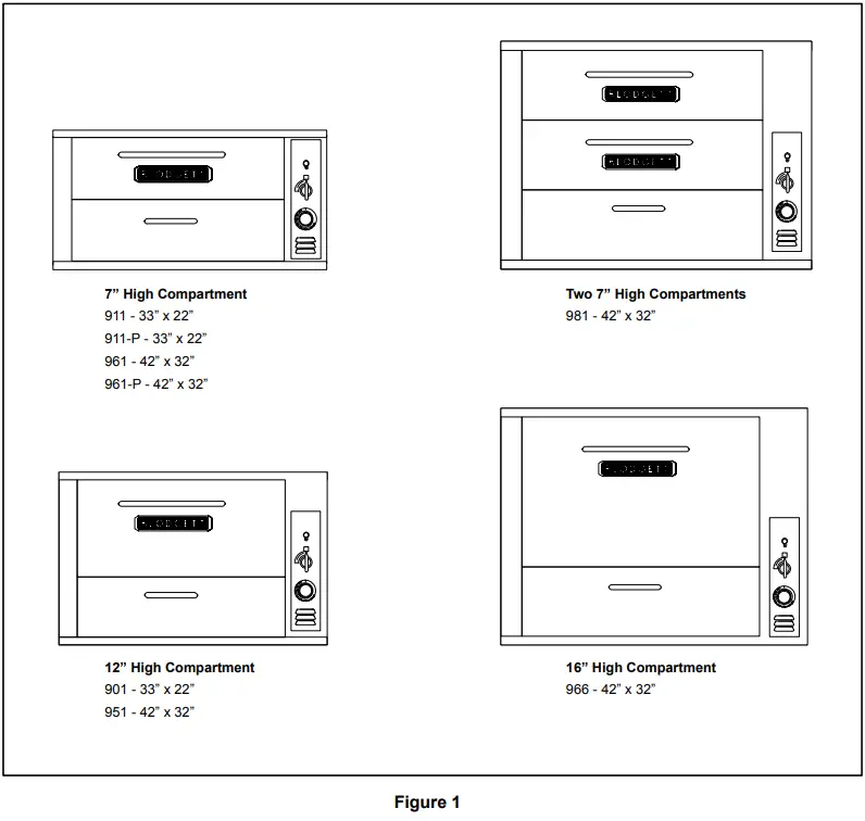 BLODGETT 966 Double 900 Series Gas Baking or Roasting Double Deck Oven - FIG 1