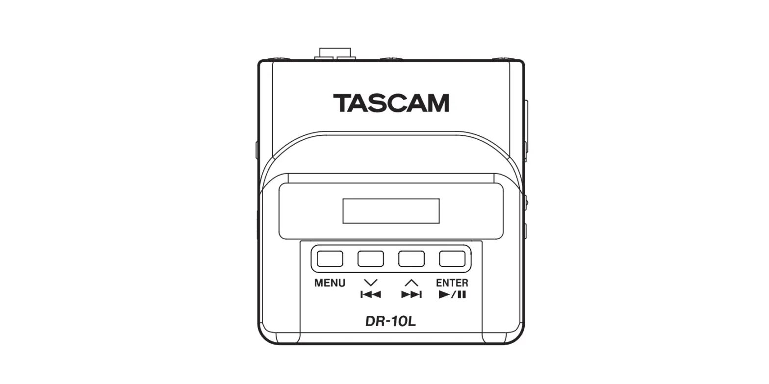 Tascam Dr-10l Portable Digital Audio Recorder Owner Manual Tascam Dr-10l Portable Digital Audio Recorder Owner Manual