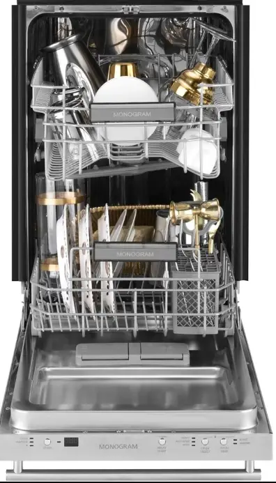 MONOGRAM ZDT165SILII 18-Inch Top Control Dishwasher