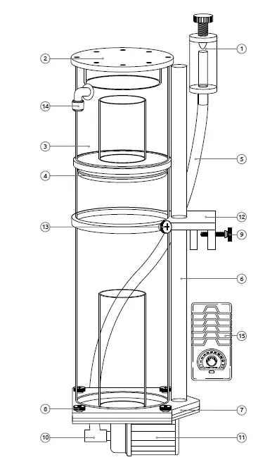 AQUADISTRI BlueMarine Internal Skimmer 200-1