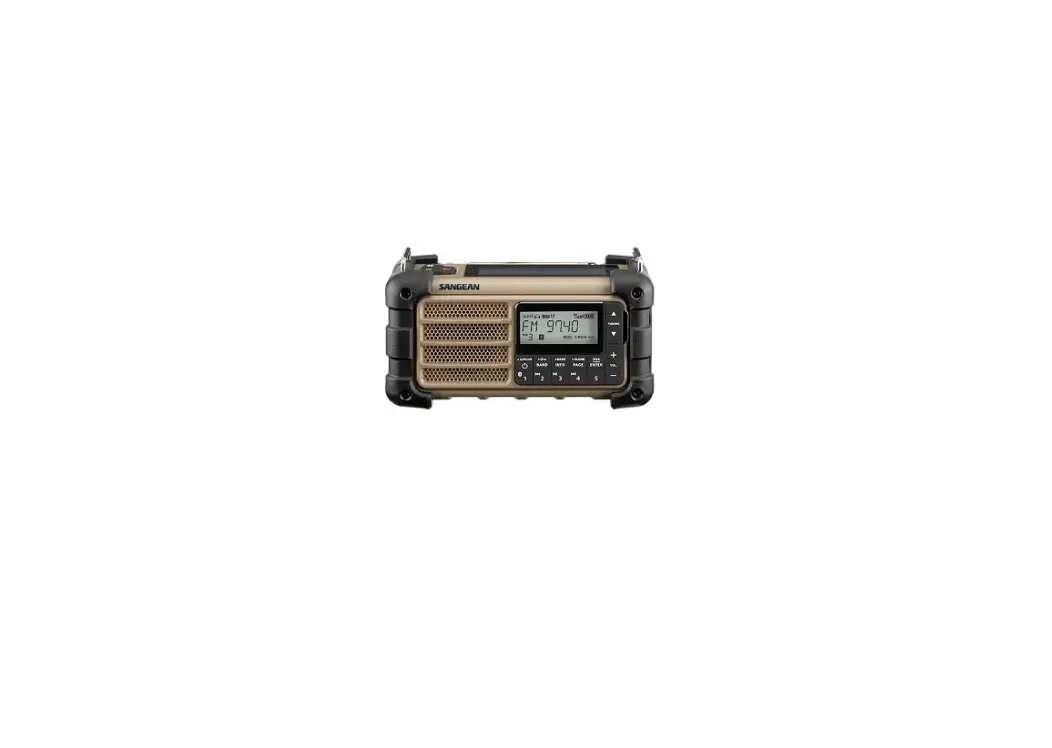 Sangean Mmr-99 Am-fm-bt Multi-powered Radio Instruction Manual Sangean Mmr-99 Am-fm-bt Multi-powered Radio Instruction Manual