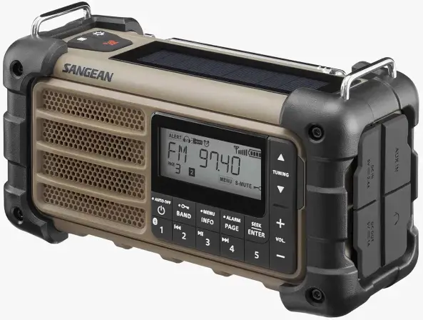 SANGEAN MMR-99 AM-FM-BT Multi-Powered Radio