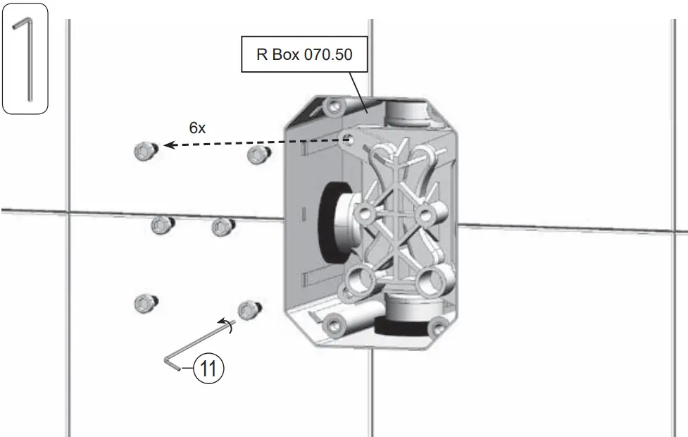 RAVAK Built in Tap Diverter for R Box - Fig 1