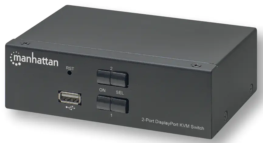 Manhattan 153546 2-Port DisplayPort KVM Switch -