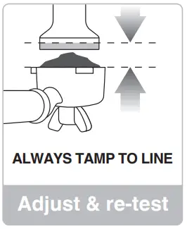 Sage Barista Touch -Tamp using 15-