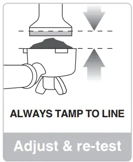 Sage Barista Touch -Tamp using