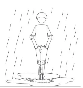 MASERATI MC e-Scooter User Manual - DO NOT ride the KickScooter in the rain