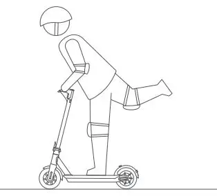 MASERATI MC e-Scooter User Manual - DO NOT ride the KickScooter with only one foot
