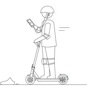 MASERATI MC e-Scooter User Manual - DO NOT use a mobile phone or wear earphones when operating the KickScooter