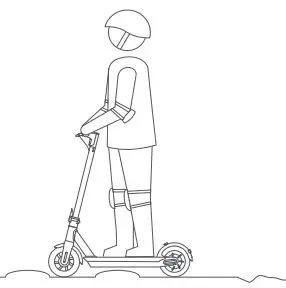 MASERATI MC e-Scooter User Manual - Keep your speed between 5–10 km h when you ride through speed bumps
