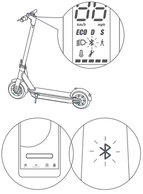 MASERATI MC e-Scooter User Manual - Power on the KickScooter