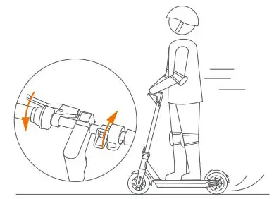 MASERATI MC e-Scooter User Manual - Slow down by releasing the throttle