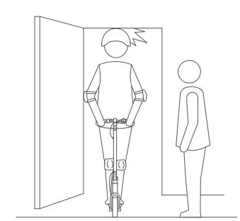 MASERATI MC e-Scooter User Manual - Watch your head when passing through doorways