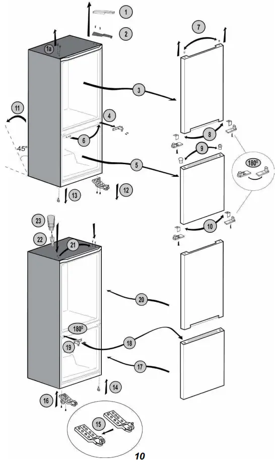 Repositioning the door