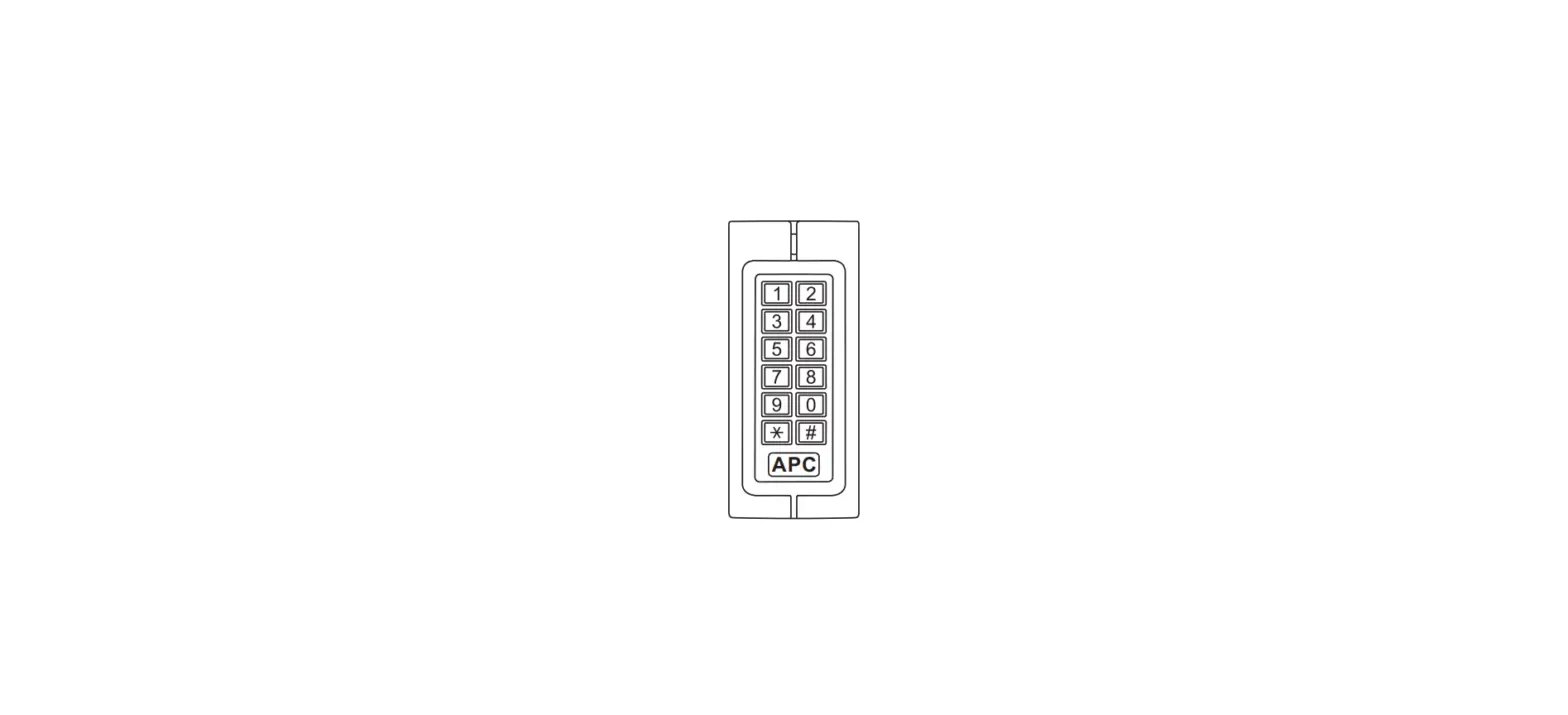 Apc Kp1-c Slimline Vandal Resistant Keypad With Em Card Reader User Manual