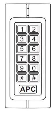 APC-KP1-C-Slimline-Vandal-Resistant-Keypad-with-EM-card-Reader-Product-Image