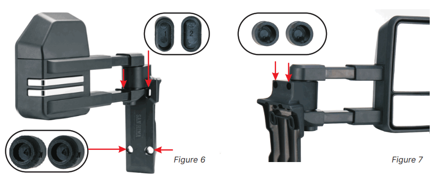SAN HIMA SH TMLC79 8418 SLI Towing Mirrors - fig5