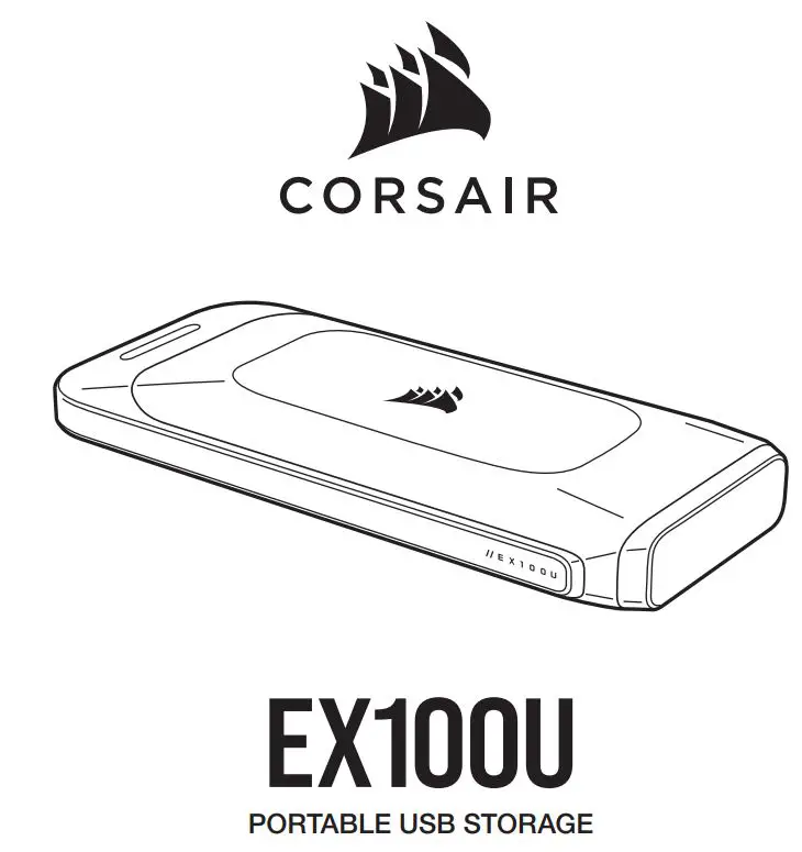 CORSAIR EX100U Portable USB Storage User Manual
