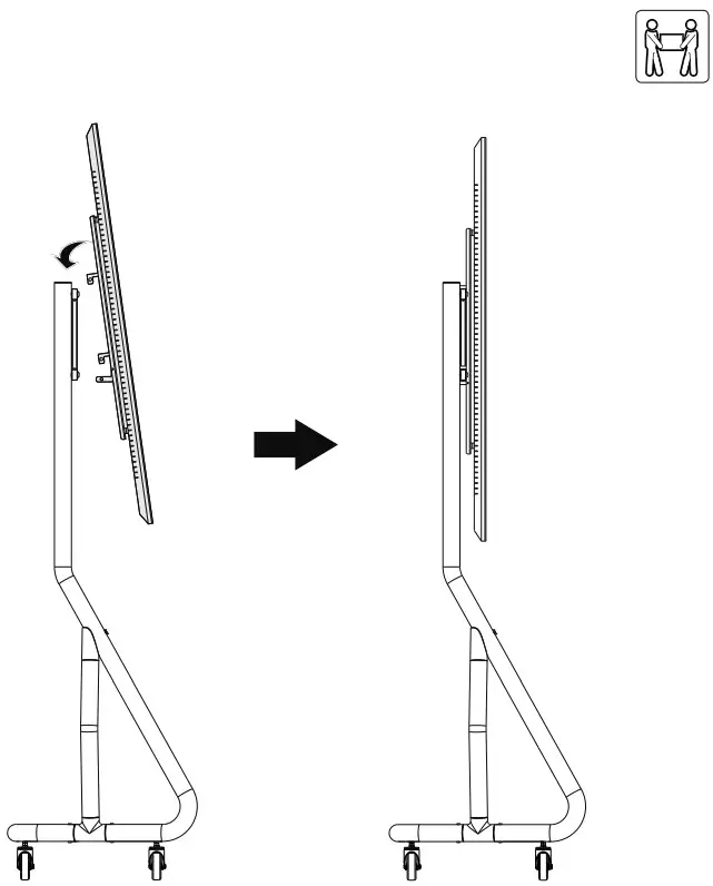 TRIPP LITE DMCSP4560HDS Heavy Duty Streamline Portrait Mobile Cart - Figure 8