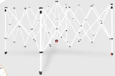 EAGLE PEAK E100SKT 10 ft. x 10 ft. Gray Outdoor Pop Up Canopy Tent 01