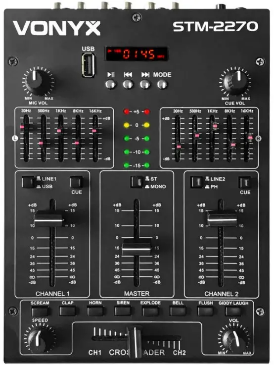VONYX STM2270 4 Channel Mixer Sound Effects