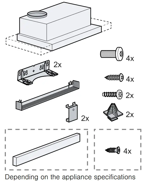 NEFF D46BRD D49ED D46ED Extractor Hood - fig 6