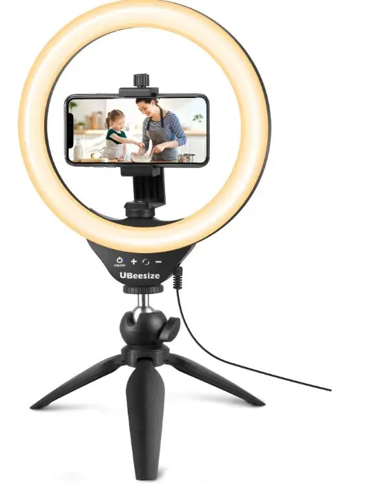 UBeesize-TBC001-10-Selfie-Ring-Light-with-Tripod-Stand-Imgg