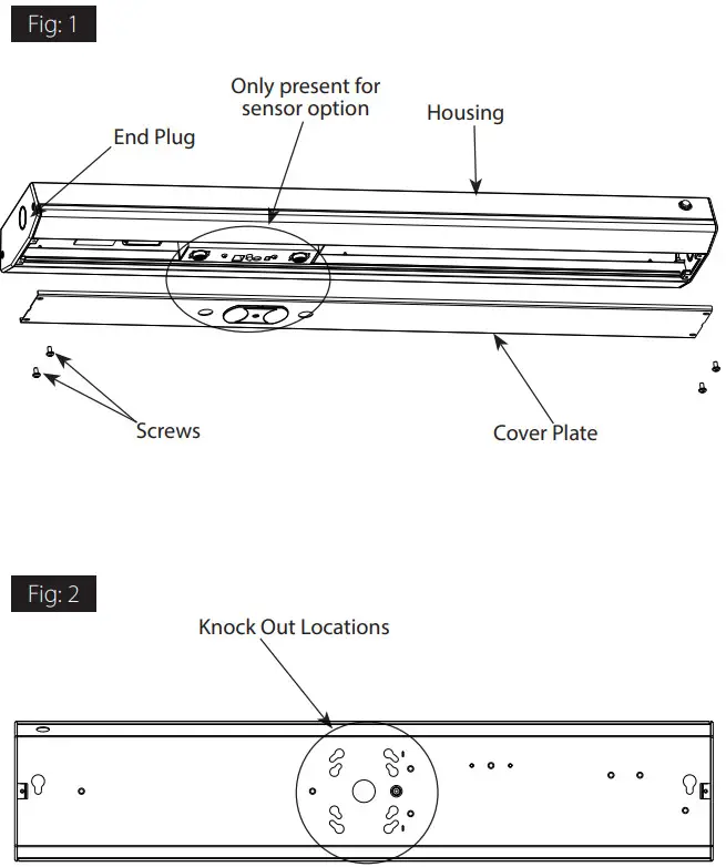 RAB TSLED 2FT TSLED 4FT Lighting - Figure 1