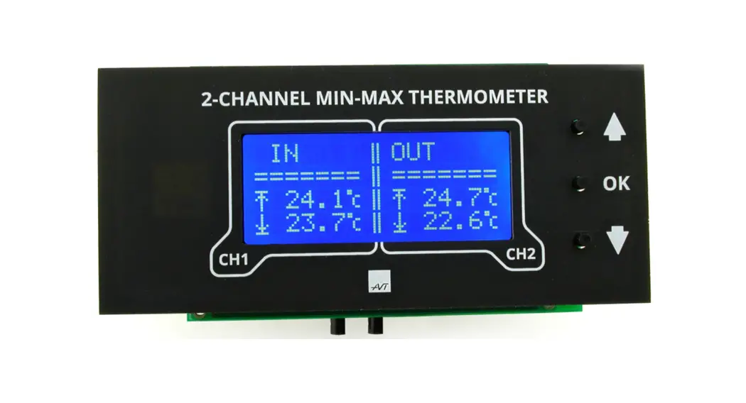 Avtkits Avt1999 2-channel Min-max Thermometer With Alarm Instruction Manual Avtkits Avt1999 2-channel Min-max Thermometer With Alarm Instruction Manual