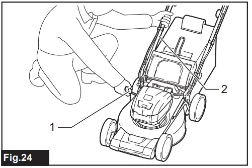 Adjusting mowing height