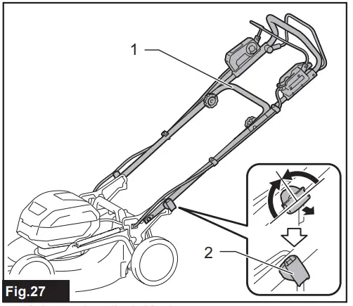 Adjusting the handle height