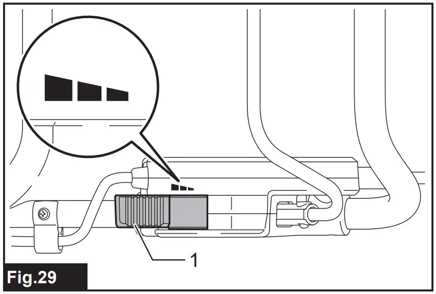 Adjusting the traveling speed