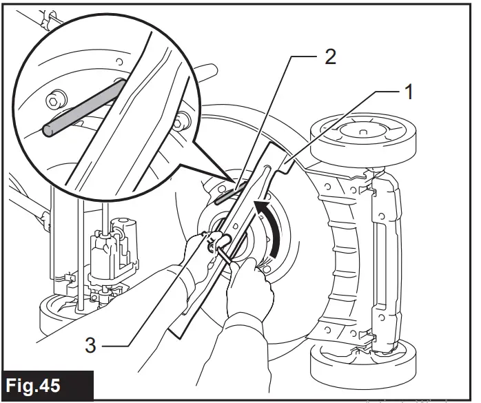 Removing mower blade