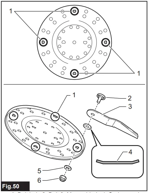 Removing mower blade